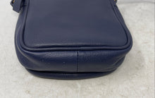 Load image into Gallery viewer, American Leather Co. Womens Cleveland Blue Adjustable Strap Mini Crossbody Bag