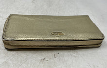 Load image into Gallery viewer, Kate Spade New York Womens Gold-Tone Leather Card Holder Zip-Around Wallet