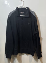 Load image into Gallery viewer, Michael Kors Mens Black Long Sleeve Mock Neck 1/4 Zip Pullover Sweater Size XXL