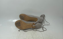 Load image into Gallery viewer, Vince Camuto Womens Sandria Gray Suede Peep Toe Back Zip Pump Heels Size 7M