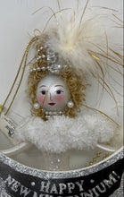 Load image into Gallery viewer, Kurt S. Adler The Mystique Collection Happy New Millennium Blown Glass Ornament