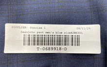 Load image into Gallery viewer, Sean John Mens Blue Flat Front Slash Pockets Straight Leg Dress Pants Sz W42xL34