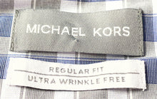 Load image into Gallery viewer, Michael Kors Mens Multicolor Check Print Dress Shirt Size XL 17 1/2 32/33