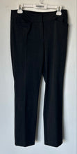 Load image into Gallery viewer, Ann Taylor Womens Black Pockets Flat Front Straight Leg Trouser Pants Size 4