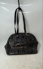 Load image into Gallery viewer, Unbranded Womens Brown Leather Embossed Inner Pocket Double Strap Shoulder Bag