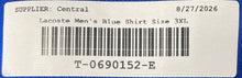 Load image into Gallery viewer, Lacoste Mens Blue Cotton Short Sleeve Collared Classic Fit Polo Shirt Size 3XL