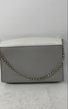 Load image into Gallery viewer, Kate Spade New York Womens Carson Gray White Leather Chain Strap Shoulder Bag
