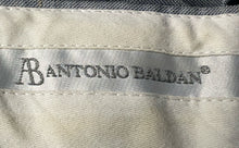 Load image into Gallery viewer, Antonio Baldan Mens Gray Blazer And Pants Two-Piece Suit Set Size 42