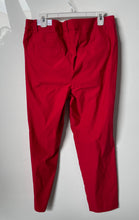 Load image into Gallery viewer, Lane Bryant Womens Red Flat Front Zipper Pockets Belt Loops Ankle Pants Size 16