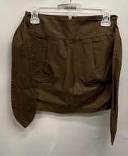 Load image into Gallery viewer, Armani Exchange Womens Gold Tie-Front Back Zipper Short Mini Skirt Size 4