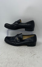 Load image into Gallery viewer, Unbranded Mens Black Leather Moc Toe Slip-On Loafer Shoes Size 8.5