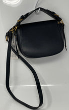 Load image into Gallery viewer, Steve Madden Womens Black Adjustable Strap Top Handle Crossbody Bag With Tags
