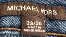 Load image into Gallery viewer, Michael Kors Mens Blue Stretch Pockets Denim Straight Leg Jeans Size 32/30