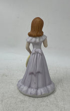Load image into Gallery viewer, Enesco Growing Up Birthday Girls Brunette Girl In Lavender Dress Age 12 Figurine