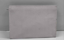 Load image into Gallery viewer, Jimmy Choo Parfums Womens Pink Snakeskin Embossed Makeup Cosmetic Bag Damaged
