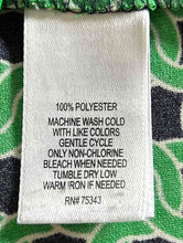 Load image into Gallery viewer, Adrienne Vittadini Womens Green Black Geometric Print Short Shift Dress Size 4