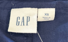 Load image into Gallery viewer, Gap Womens Blue Cotton Sleeveless Cutout Split Neck Pullover Blouse Top Size XS