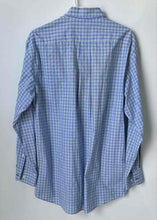 Load image into Gallery viewer, U.S. Polo Assn. Mens Blue Plaid Print Dress Shirt Size M 15-15.5 32/33
