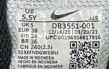Load image into Gallery viewer, Nike Boys Crater Impact DB3551-001 Black White Lace-Up Low Top Sneakers Sz 5.5Y