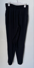 Load image into Gallery viewer, Max Studio Womens Black Flat Front Slash Pocket Regular Fit Trouser Pants Size L