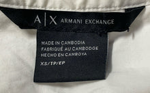 Load image into Gallery viewer, Armani Exchange Womens White Long Sleeve Embroidered Button-Up Shirt Size XS