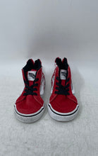 Load image into Gallery viewer, Vans Kids Sk8-Hi 721356 Red White Round Toe Back Zip Sneaker Shoes Size 5