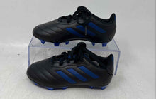 Load image into Gallery viewer, Adidas Kids Goletto VIII Firm Ground Black Blue Soccer Cleats Size 11K