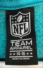 Load image into Gallery viewer, NFL Team Apparel Boys Aqua Gray Miami Dolphins Pullover Hoodie Size 14-16