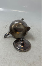 Load image into Gallery viewer, Silver-Tone Engraved Tableware Scroll Handle Footed Creamer With Lid