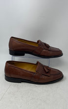 Load image into Gallery viewer, Johnston & Murphy Mens Brown Leather Tassel Slip-On Loafer Shoes Size 13M