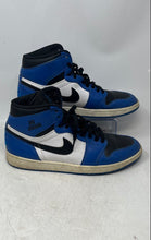 Load image into Gallery viewer, Nike Mens Air Jordan 1 Retro High Blue White And Black Sneaker Shoes Size 12