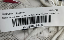 Load image into Gallery viewer, Hugo Boss Mens Switon White Red Blue Low Top Lace-Up Tennis Shoes Size 44