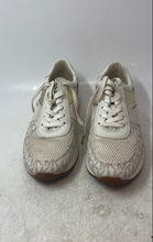 Load image into Gallery viewer, Michael Kors Womens Allie Ivory Brown Low Top Lace-Up Sneaker Shoes Size 8 M