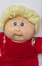 Load image into Gallery viewer, Cabbage Patch Kids Blonde Hair Blue Eyes Red Outfit 1978 Plush Toy Doll