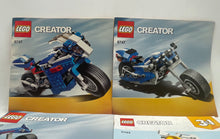 Load image into Gallery viewer, Lot Of 9 Pcs Assorted Lego Creator 3-In-1 Booklet Instructions Manuals