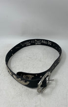 Load image into Gallery viewer, Miss Me Womens BL3M35 Black White Genuine Leather Adjustable Western Belt Size M