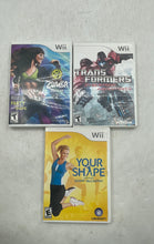 Load image into Gallery viewer, Nintendo Wii Mixed Variety Yoga Fitness Health Video Play Games 3 Pcs Not Tested