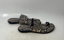 Load image into Gallery viewer, Michael Kors Womens Sonya Gray Animal Print Flats Slide Sandals Size 8.5