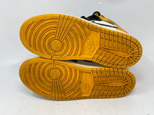 Load image into Gallery viewer, Authentic Nike Kids Jordan 1 Retro High OG Yellow Black White Sneaker Shoes 1.5Y