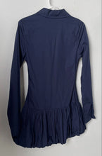 Load image into Gallery viewer, Fashion Nova Womens Blue Cotton Long Sleeve Natalia Bubble Shirt Dress Size S