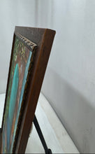 Load image into Gallery viewer, Allegra A. Abadi Framed Decorative Painting Featuring A Vibrant Teal Arched Door