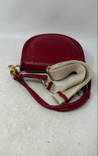 Load image into Gallery viewer, Zara Womens Red Faux Leather Adjustable Strap Magnetic Flap Crossbody Bag