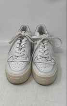 Load image into Gallery viewer, Adidas Womens Forum Bold White Silver Leather Lace-Up Sneakers Shoes Size 7