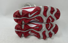Load image into Gallery viewer, Nike Boys Alpha Menace 4 Shark FQ4012-102 White Red Football Cleats Size 12C