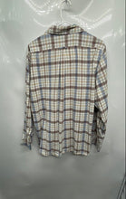 Load image into Gallery viewer, Faconnable Tailored Denim Mens Multicolor Plaid Regular Fit Button-Up Shirt Sz L