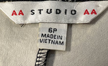 Load image into Gallery viewer, AA Studio AA Womens Black White Floral Sleeveless Sheath Dress Size 6P