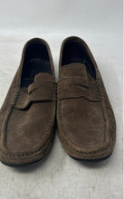 Load image into Gallery viewer, Bruno Magli Mens Brown Suede Round Toe Comfort Slip-On Penny Loafers Size 8