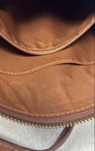 Load image into Gallery viewer, Fossil Womens Brown Leather Inner Pockets Adjustable Strap Zipper Crossbody Bag