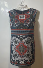 Load image into Gallery viewer, Banana Republic Womens Multicolor Medallion Cap Sleeve Shift Dress Size 00
