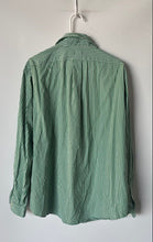 Load image into Gallery viewer, Ralph Lauren Mens Green Striped Custom Fit Collared Button-Up Shirt Size 2XL